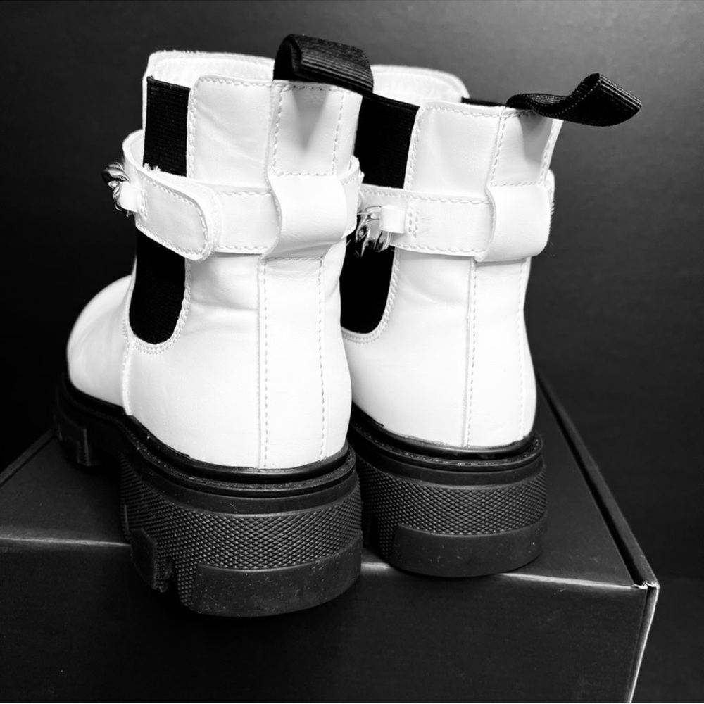 Cushionaire Clover Pull On Chunky Platform Combat Boots - Picture 9 of 10